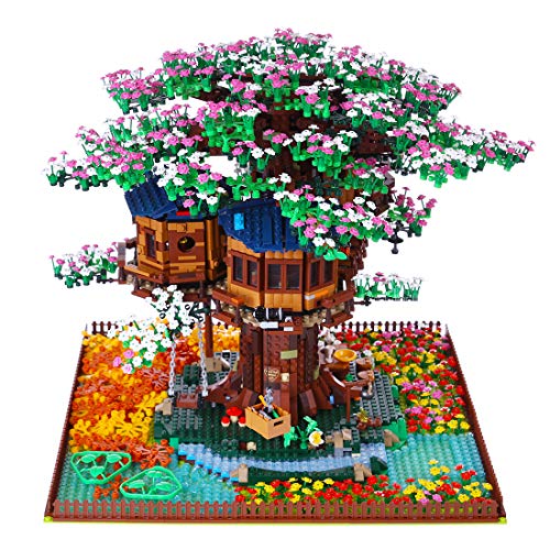 SENG Sakura - Juego de bloques de construcción para casa de árbol Lego 21318 (sin casa de árbol Lego)