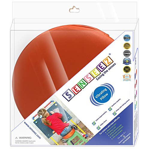 Senseez SENZ58704 - Almohada Circular, Color Naranja