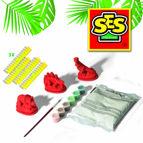 SES Deutschland 01406 - Set para pintar figuras de dinosaurios [importado de Alemania] , color/modelo surtido