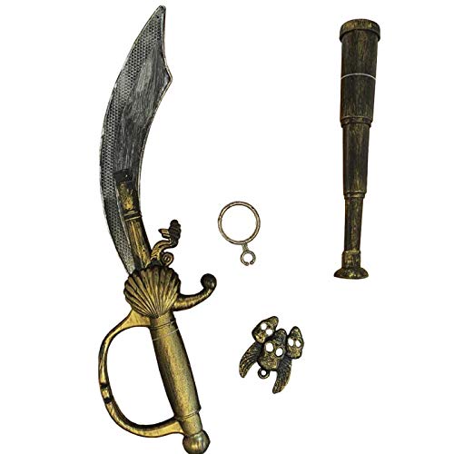 Set de Espada Pirata de Juguete Conjunto 4 uds