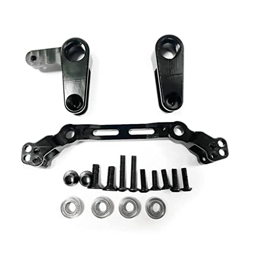 sharprepublic 1/10 Metal RC Steering Saver Completo para ARRMA Big Rock vehículos Todoterreno Modelo Buggy Accesorios - Negro