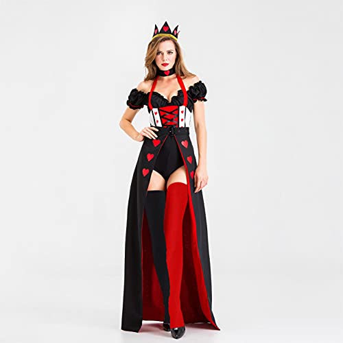 Sheey Elegante Vestido Fiesta Noche Gótico Delgado Sexy Falda de Bruja Vampiro para Mujer Halloween Calavera Ropa de Rendimiento Escenario Disfraz Cosplay Chicas Adolescentes Otoño Invierno