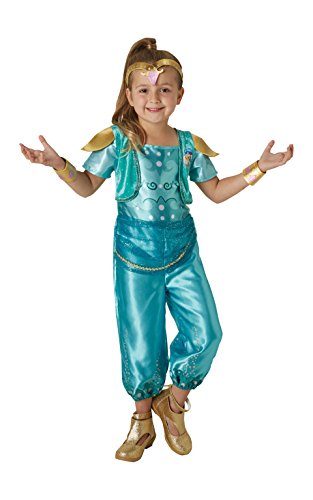 Shimmer & Shine - Disfraz de Shine para niña, infantil 5-6 años (Rubies 630717-M)