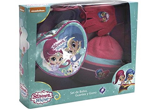 Shimmer & Shine Pack Bolso + Guantes + Gorro - Set de regalo