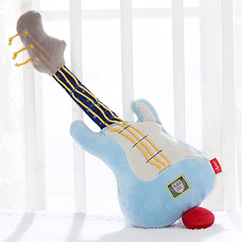 Sigikid Rattle Guitarra 'Papa & Me' Soft Toy-36 x 14 x 6 cms, Multicolor, 36 x 14 x 6 cm (Sigikid41923)