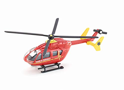 siku 1647, Helicóptero de rescate, Metal/Plástico, 1:87, Rojo, Rotores giratorios