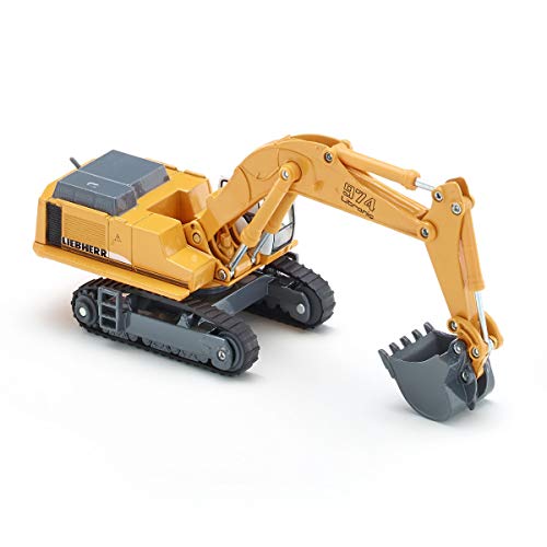 siku 1874 Excavadora hidráulica Liebherr, Brazo de excavadora móvil, 1:87, Metal/Plástico, Amarillo