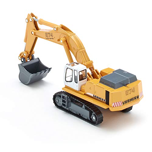 siku 1874 Excavadora hidráulica Liebherr, Brazo de excavadora móvil, 1:87, Metal/Plástico, Amarillo