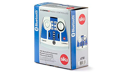 siku 6730, Mando a Distancia con Bluetooth, para vehículos SIKU Control con Sistema Bluetooth, Plástico, Funciona con Pilas, Azul/ Plateado