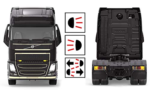 SIKU Volvo FH16, Teledirigido, Incl. Mando a Distancia Bluetooth y Accesorios, Control Posible Mediante App móvil, Color Negro (Sieper GmbH 6737)