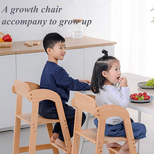 Silla De Comedor para Niños, Mesa De Comedor, Silla De Bebé, Elevador, Silla De Comedor De Crecimiento De Pie Alto, Taburete De Asiento Ajustable, Adecuado para Uso Doméstico