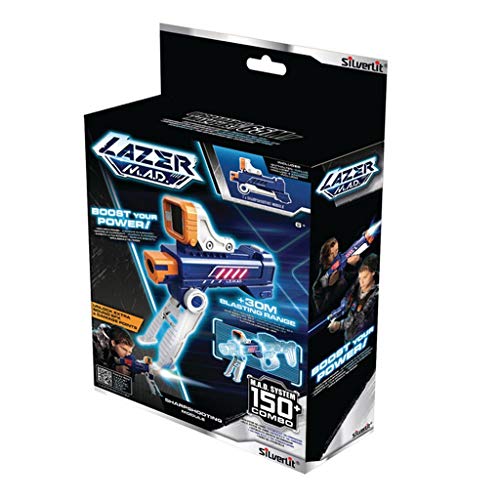 Silverlit Lazer M.A.D Laser Game - Módulo Sharpshooting (1 Booster (+30M de Alcance) + Visor + Bipie - Juguete Compatible con Blasters Lazer M.A.D