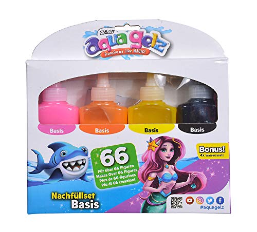 Simba Aqua Gelz 106322453 - Juego de recambios, Figuras Suaves en diseño 3D, Color Gel sumergirse en Formas, a Partir de 8 años