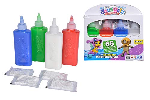 Simba Aqua Gelz 106322454 - Juego de recambios de Gel de Color Semitransparente con diseño 3D para sumergirse en Formas a Partir de 8 años