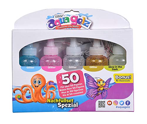 Simba Aqua Gelz 106322455 - Juego de recambios Especiales de Figuras Suaves en Gel de Color con Formas a Partir de 8 años