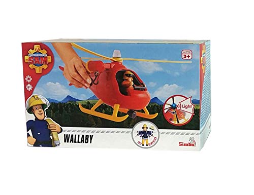 Simba - Sam El Bombero Helicóptero Wallaby con Personaje Tom, 3 años, 109251077038