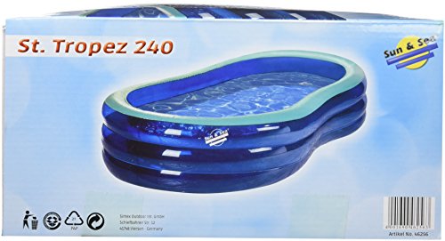 Simex Sport St. Tropez Piscina, Badebecken St'Tropez 240, Blau/Mint, 46256, Azul/Menta, 233 x 150 x 50 cm