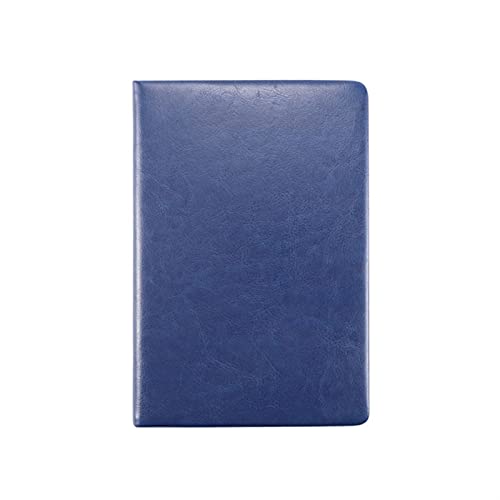 SkadMan 22x14.8x2cm A5 Negocio Cuero Cuaderno Diario Agenda Forrado Diario Planificador Bloc de Notas Azul