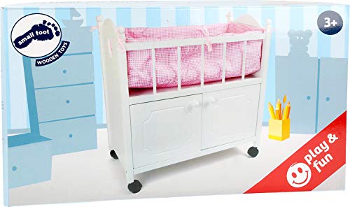 small foot company 2875 - Cama para Muñeca con Armario Inferior