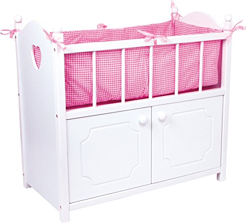 small foot company 2875 - Cama para Muñeca con Armario Inferior