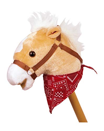 small foot company 4151 - Bastón con cabeza de caballo de peluche [Importado de Alemania]