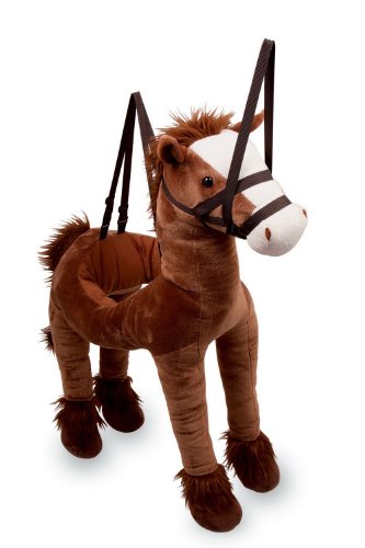 Small Foot Design 6326 - Caballo de peluche en bandolera