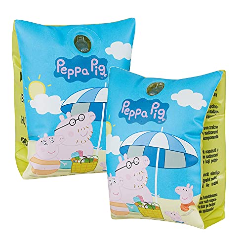 Smart Planet Peppa Pig - Manguitos de natación hinchables para niños de 1 a 6 años, 11 a 30 kg, diseño de Peppa Pig