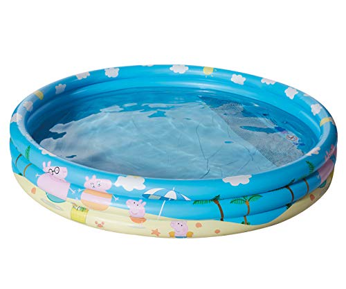 Smart Planet Peppa Pig - Piscina infantil hinchable - 150 x 25 cm - 3 anillos de Peppa Pig - Piscina infantil - Piscina infantil - Piscina infantil - Piscina para bebés