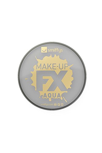 Smiffy'S 39140 Maquillaje Fx Smiffy Aqua Pintura Facial Y De Cuerpo Claro, Gris Claro