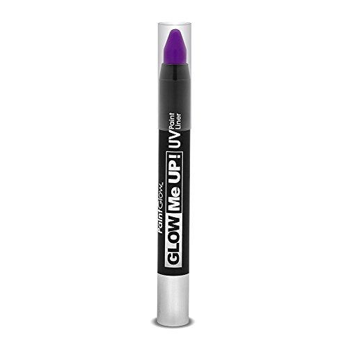 Smiffy's - Glow Me Up UV pintura liner 2,5 g, color púrpura (46147)