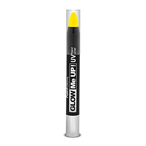 Smiffy's - Paint Glow Me Up UV pintura liner 2,5 g, color amarillo (46140)