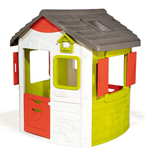 Smoby-Casita infantil personalizable Jura Lodge II (810500) Casa, color verde