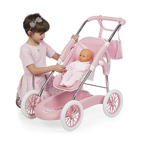 Smoby Cochecito rosa Combi 3 en 1 plegable de Inglesina para muñecos (Smoby 250582)