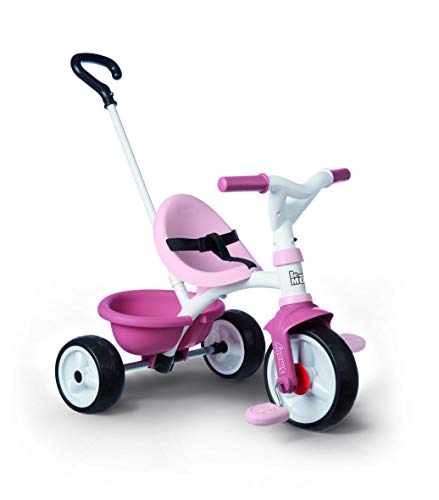 Smoby Triciclo Be Move de Metal, Evolutivo, Color Rosa, para Niños a Partir de 15 Meses-68 x 52 x 52 cm, (740332)