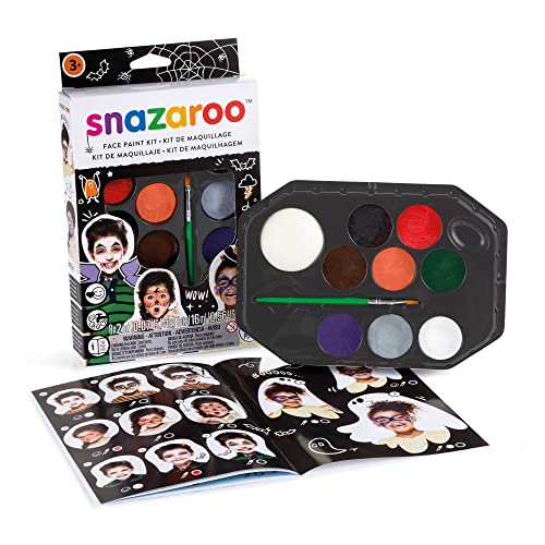 Snazaroo kit de pintura facial, maquillaje fiesta “Halloween”