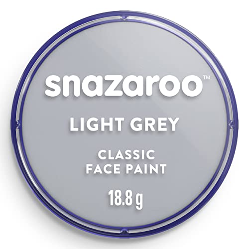 Snazaroo- Pintura Facial y Corporal, Color gris claro, 18 ml (Paquete de 1) (Colart 18122)