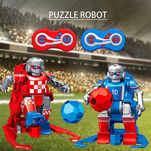 Soccer Bots Kids RC Soccer Robots Toys 2.4GHz Robot de control remoto inalámbrico con 2 accesorios de fútbol y otros accesorios Juegos de pelota de fútbol para exteriores al aire libre Set de juguetes