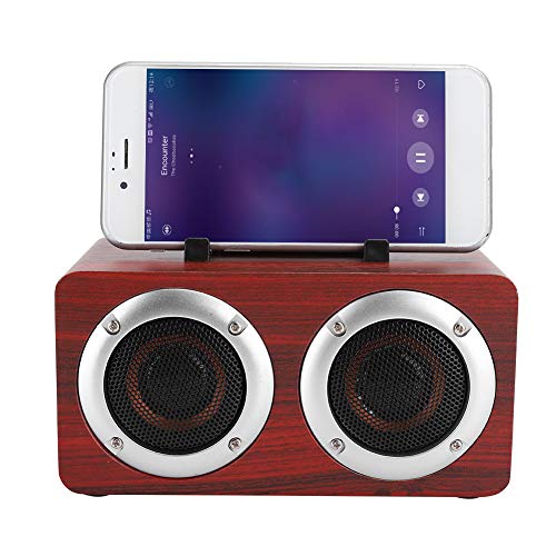 Socobeta Altavoz Altavoz Bluetooth Altavoz portátil Altavoz de Madera Bluetooth 4.2 Altavoz Caja