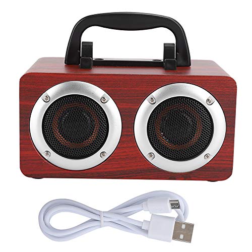 Socobeta Altavoz Altavoz Bluetooth Altavoz portátil Altavoz de Madera Bluetooth 4.2 Altavoz Caja