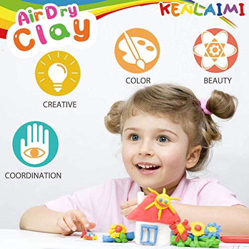 SOGUYI Plastilina Arcilla 36 Colores Polimerica para Modelar Secado al Aire Arcilla mágica Suave y elástica en Caja sellada, Regalo de Manualidades para niños y niñas de 3 a 12 años