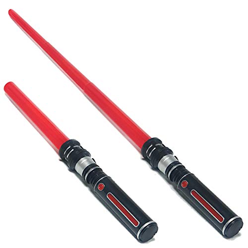 sookin Sable de Luz Juguete Espada Star Wars Sable De Luz ElectróNico Plegable Espada Luz con Efectos Sonido Multicolor Jedi Escalable Armas CumpleañOs Navidad Red