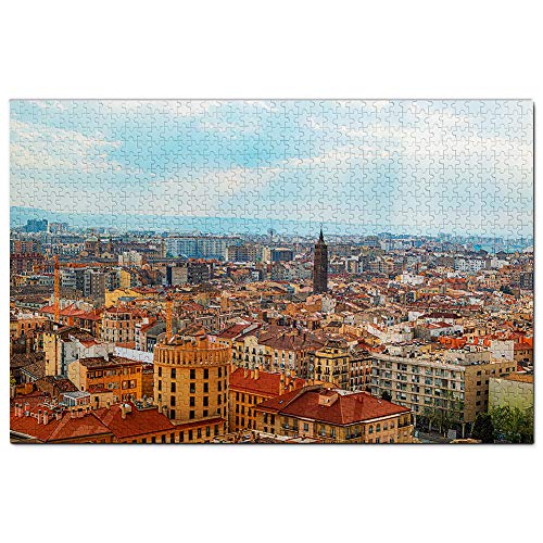 Spain Zaragoza Jigsaw Puzzle 1000 piezas juego ilustraciones viaje recuerdo madera