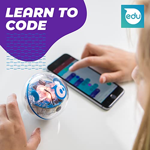 Sphero- SPRK+ Esfera robótica y Robot controlado por una aplicación Aprendizaje y programación en Stem para niños Matriz de LED programable, conexión Mediante Bluetooth, Color transparente (K001RW1)