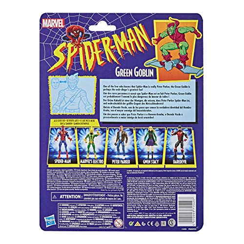 Spiderman - Legends Vintage Green GoBlack Seriesin (Hasno E93215X0)