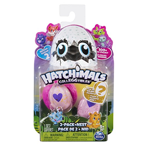 Spin Master- CollEGGtibles 2 Pack Nest-Season Hatchimals Série 2-Modèle Aléatoire, Multicolor (6041329) , color/modelo surtido