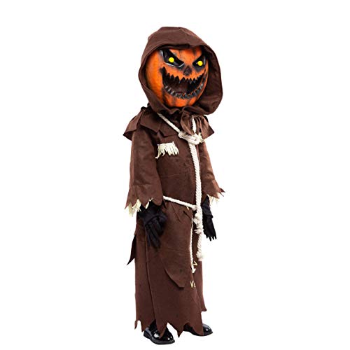 Spooktacular Creations Disfraz de cabeza de calabaza de espantapájaros (Small ( 5 – 7 yrs))