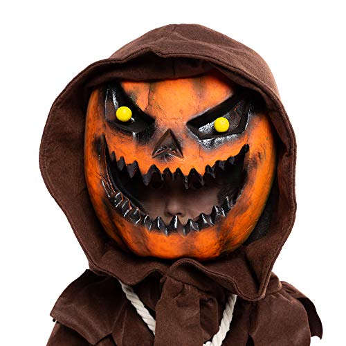 Spooktacular Creations Disfraz de cabeza de calabaza de espantapájaros (Small ( 5 – 7 yrs))