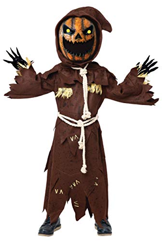 Spooktacular Creations Disfraz de cabeza de calabaza de espantapájaros (Small ( 5 – 7 yrs))