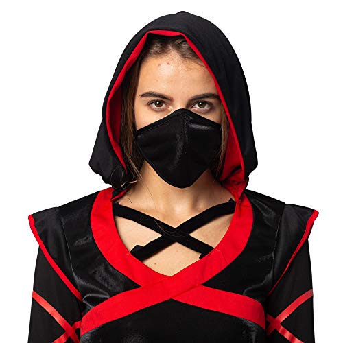 Spooktacular Creations Halloween Ninja Warrior Costume for Women with Ninja Mask (Large ( 10- 12 yrs))