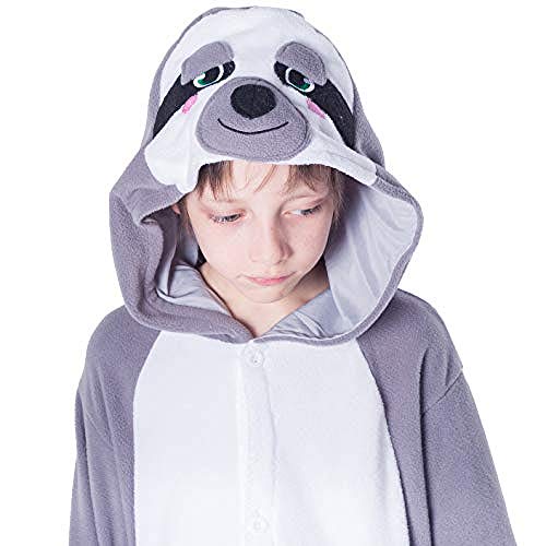 Spooktacular Creations Pijama Unisex Niño Peluche Onesie Una Pieza Perezoso Animal Disfraz (7-9)